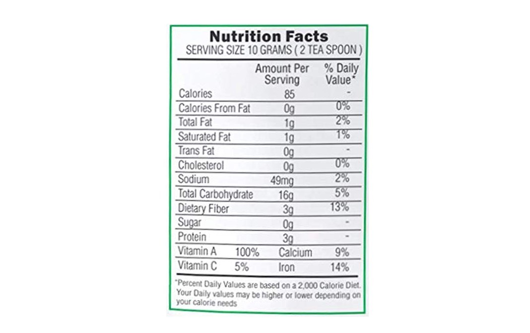 Nature's Gift Spinach Powder    Pack  100 grams